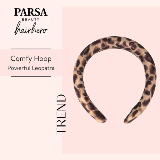 PARSA Beauty Comfy Hoop Leopatra Leopárd Mintás Hajpánt Női