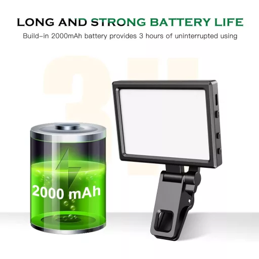 UBeesize USB-s Gyűrűlámpa Laptop Webkamera Videokonferencia Fényerősség Szabályozható