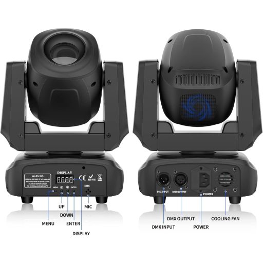 UKing 100W LED Moving Head Reflektor DMX 512 RGBW Prizma Fényeffekt 8 Szín 8 Gobo DJ Disco Színpadi Világítás