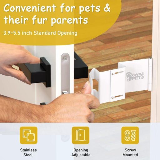 Macskák Számára Kialakított Ajtózár & Rögzítő, Nehéz Acél Tartóval