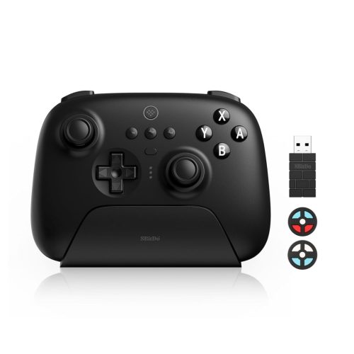 8bitdo Ultimate Bluetooth és 2.4G Kontroller Töltőállomással - 22 Órás Játékidő, Vezeték Nélküli Gamepad Nintendo Switch és Windows PC-hez (