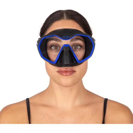 SEAC Icona Frameless egylencsés búvármaszk, olasz gyártás - Black / Blue