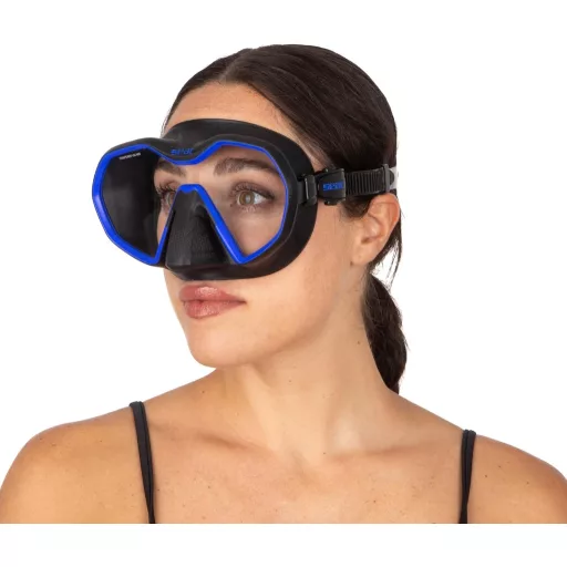 SEAC Icona Frameless egylencsés búvármaszk, olasz gyártás - Black / Blue