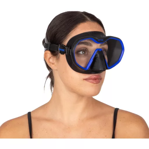 SEAC Icona Frameless egylencsés búvármaszk, olasz gyártás - Black / Blue