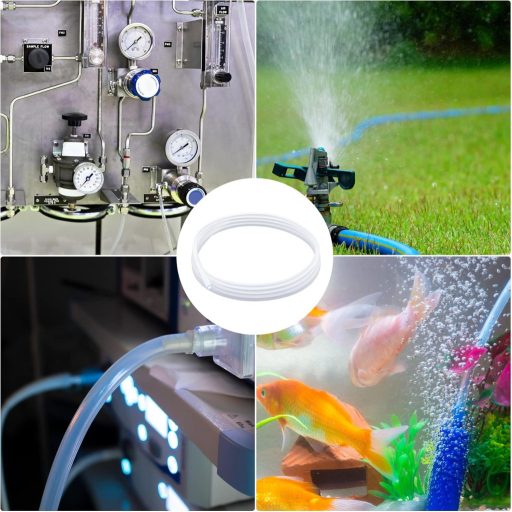 LAVMHAB Furtun Siliconic Alimentar 10mm/13mm - 1,5m Transparent Flexibil pentru Transport Apă, Aer, pentru Pompe