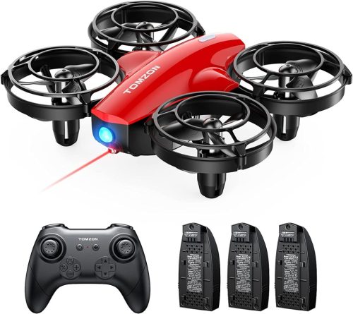 Tomzon Mini Dron pentru Copii - 24 de Minute de Zbor, Protecție la 360°, Quadcopter cu Telecomandă
