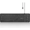 Perixx PERIBOARD-210C USB-C Vezetékes Billentyűzet AZERTY Fekete