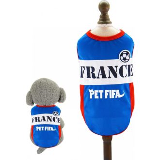   Könnyű és Kényelmes Háziállat Futballmezes Mellény, Franciaország Témájú