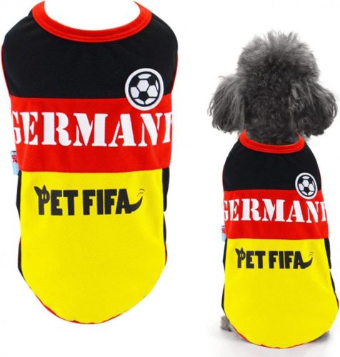 Vestă de fotbal respirabilă pentru câini și pisici, model Germania