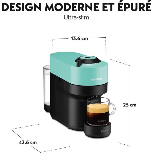 Nespresso Krups Vertuo POP Coffee Maker, Green, Capsule Machine YY4887FD
