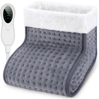   Încălzitor electric pentru picioare Biutee cu termostat în 10 trepte, 3 temporizatoare și husă lavabilă