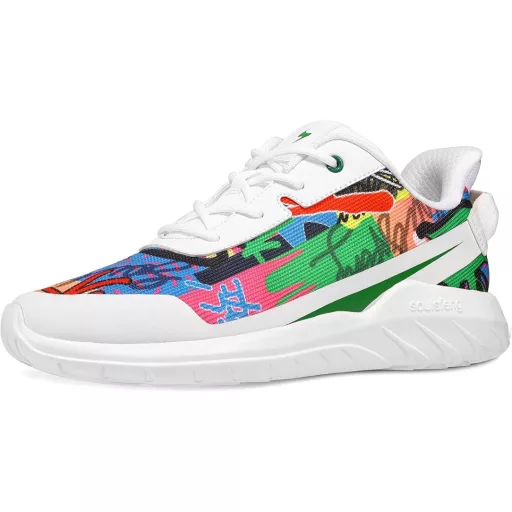 Soulsfeng Blackout Graffiti Sneaker - Divatos Utcai Cipő Egyedi Graffiti Mintával EU 40-es méret