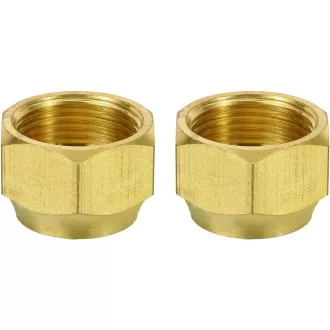   sourcing map Capac de etanșare din cupru 2 buc, piuliță de conectare de 3/4 inch, fiting adaptor HVAC pentru instalarea aerului condiționat