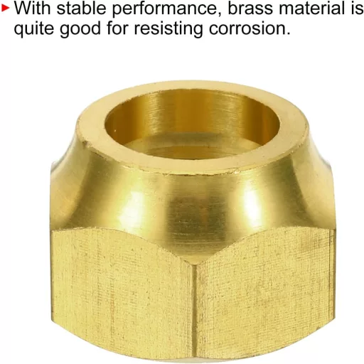 sourcing map Capac de etanșare din cupru 2 buc, piuliță de conectare de 3/4 inch, fiting adaptor HVAC pentru instalarea aerului condiționat