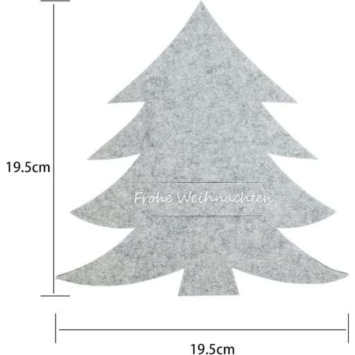 MKISHINE Karácsonyi Evőeszköz Tartó Filc Karácsonyfa Asztali Dekoráció Ajándék