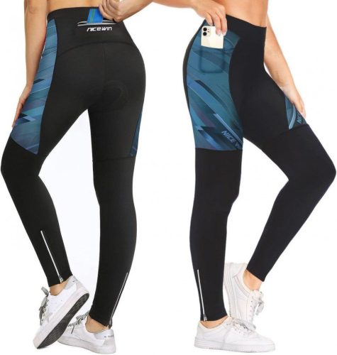 Pantaloni ciclism termo damă NICEWIN de iarnă, cu bazon 4D