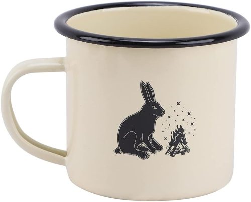 Cană Emailată de Camping Fire-Maple 350ml - Pahare Termorezistente pentru Cafea, Ceai, Călătorii, Birou, Acasă - Cupă Portabilă de Băut în Stil Clasic