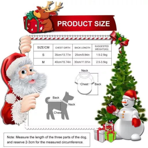 Karácsonyi Kötött Jumper kutyáknak (S) - Újracsomagolt termék