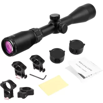   ToopMount 3-9x40 Airsoft Távcső Lila Lencsebevonattal és Gyorscserélhető Fedéllel