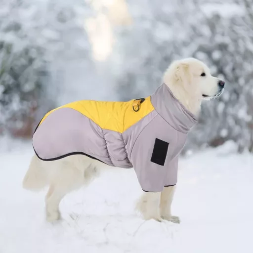 meioro Vízálló Kutyakabát Téli Kutyajacka Reflektoros Közép Kutyáknak XL
