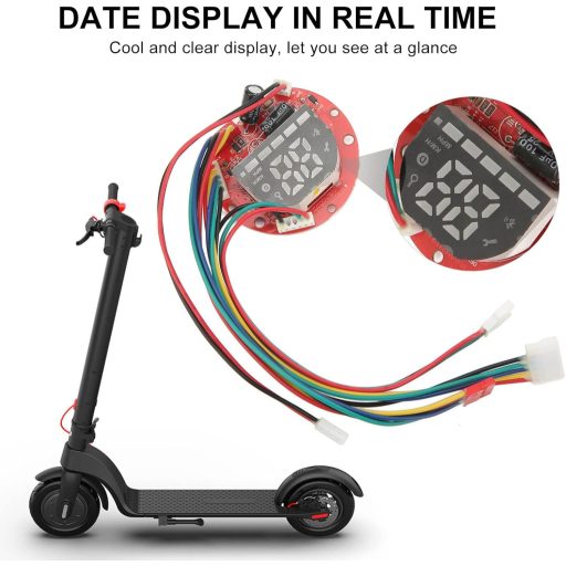 Display bord trotinetă electrică BuyWeek, model HX X7 - Panou de control PCB impermeabil cu afișare date în timp real, componentă ușor de instalat
