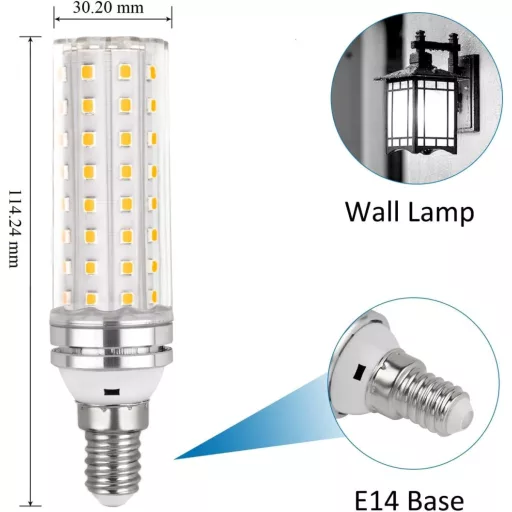 SCNNC LED kukoricaizzó E14 12W hideg fehér 6000K 6 darab csomag