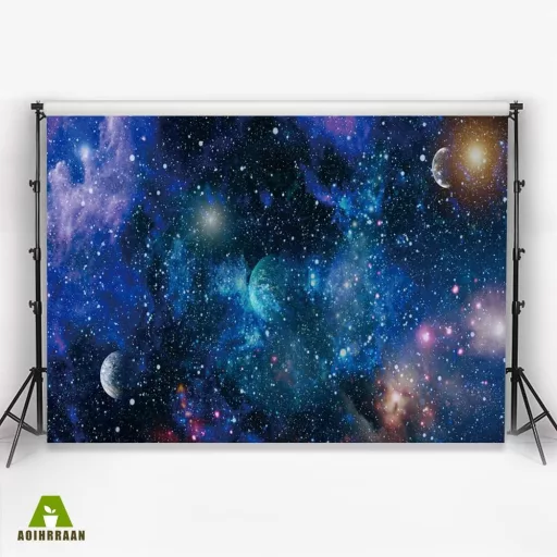 Aoihrraan 3x2,5m Galaxis Háttér Világűr Csillagos Ég Fotózáshoz