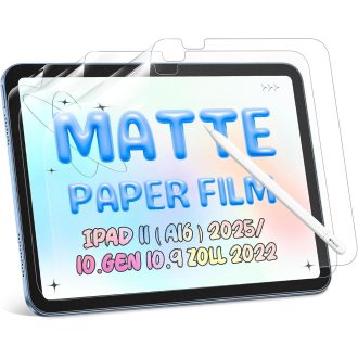   Protescreen 3db Matte Papír Képernyővédő iPad 11 10.9" A16 2025 10. Gen Rajzoláshoz