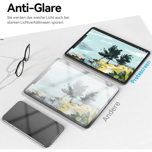 Protescreen 3db Matte Papír Képernyővédő iPad 11 10.9" A16 2025 10. Gen Rajzoláshoz