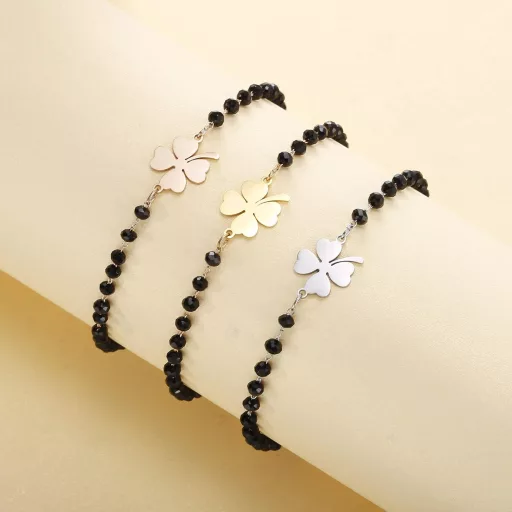 Náramok Zoomers Zlatá Štvorlístková Ďatelina - Šperk pre šťastie