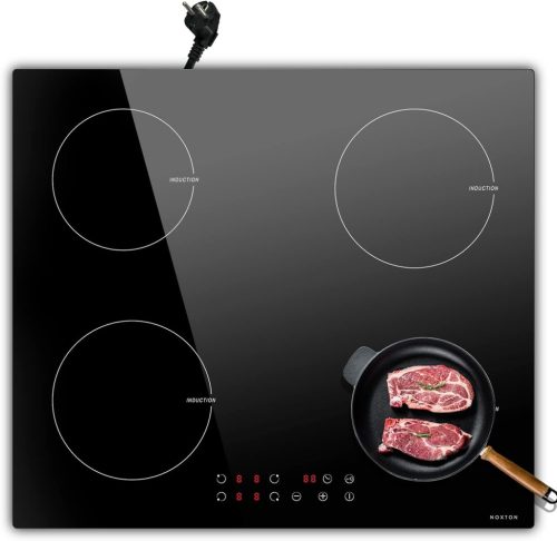 Noxton Domino 60 cm-es indukciós főzőlap, 4 zónás, 7000W, érintőgombos