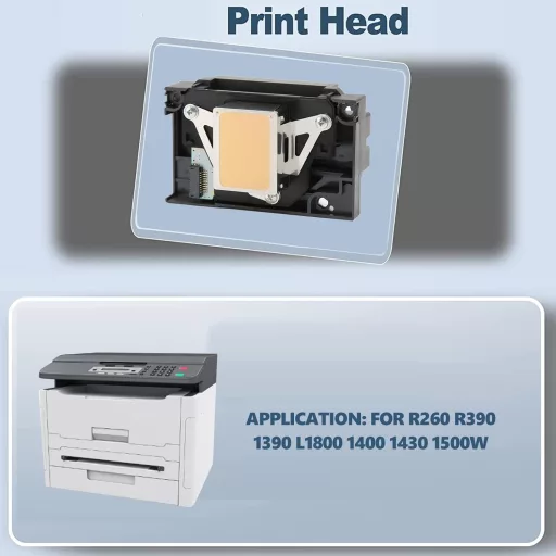 Yinhing R1390 nyomtatófej R260 R390 L1800 1400 1430 kompatibilis csere alkatrész