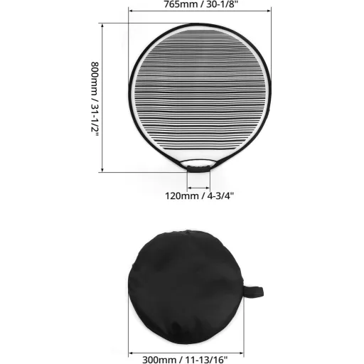 Oglindă caroserie QWORK pentru reparații, pliabilă, 80cm, reparații îndoituri auto