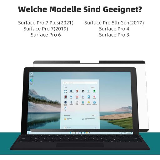 Protescreen mágneses adatvédelmi szűrő Microsoft Surface Pro 7/6/5/4/3 12,3" képernyővédő