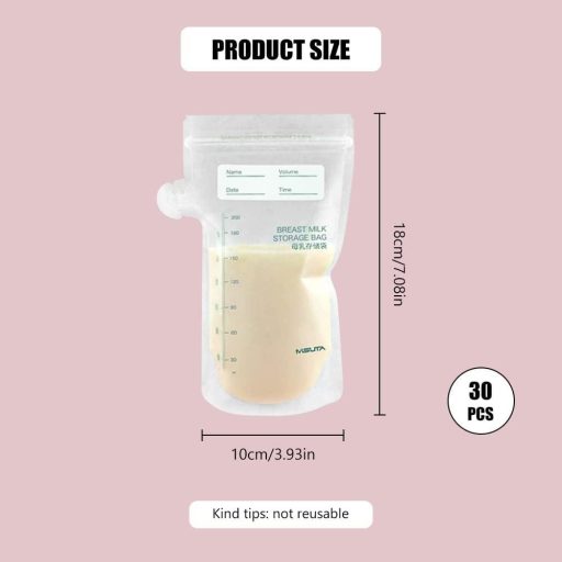 Medela 30 de pungi pentru stocare lapte matern, cu dublu fermoar, 200ml