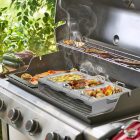 Weber 3 db-os rozsdamentes acél grillserpenyő készlet gázgrillhez, zöldséghez, húshoz