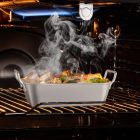 Weber 3 db-os rozsdamentes acél grillserpenyő készlet gázgrillhez, zöldséghez, húshoz