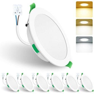   ALUSSO 15W LED Ugradbena Spot Svjetiljka 1200 Lumena, Zatamnjiva, 3 Temperature Boje, IP44