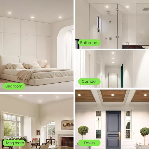 ALUSSO 15W LED Beépíthető Spotlámpa 1200 Lumen, Dimmelhető, 3 Színhőmérséklet, IP44