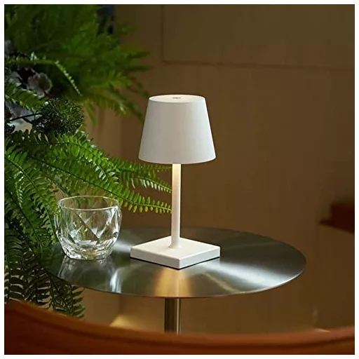 Lampă de birou tactilă VOKOT QLED48 Albă - Lampă de noptieră cu încărcare wireless pentru dormitor