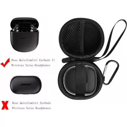 Bose QuietComfort Earbuds II Védőtok - Prémium Tárolódoboz Zajszűrő Fülhallgatóhoz