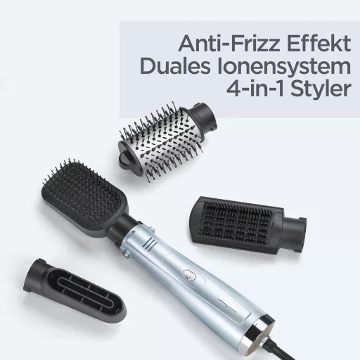 BaByliss Hydro-Fusion 4az1-ben hajszárító kefe 1000W ionos technológia szárítás egyenesítés - Single