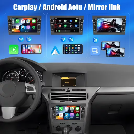 CAMECHO Android 13 Autórádió Opel Corsa/Astra/Zafira/Meriva CarPlay GPS WiFi