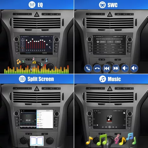 CAMECHO Android 13 Autórádió Opel Corsa/Astra/Zafira/Meriva CarPlay GPS WiFi