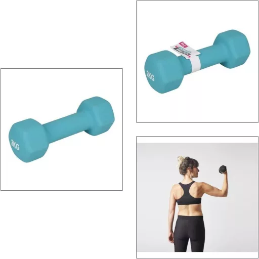 UPFIT 2kg Egykezes Súlyzó Kék - Ergonomikus Markolat Edzéshez