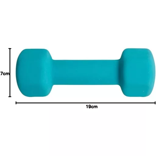 UPFIT 2kg Egykezes Súlyzó Kék - Ergonomikus Markolat Edzéshez