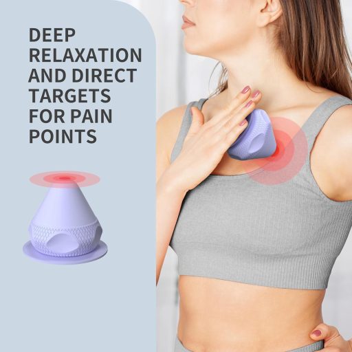 PROIRON Triggerpont Masszírozó Labda Tapadókoronggal - Izomfájdalom Enyhítő Fascia Masszázs Eszköz Hát, Nyak, Váll Területekre