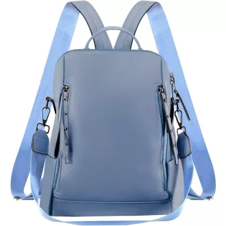   HAWEE Női Hátizsák Kék - Vízálló PU Bőr Iskolatáska Lopásgátló Funkcióval - Elegáns Városi Táska Vállpánttal Munkába, Utazáshoz, Bevásárlásh