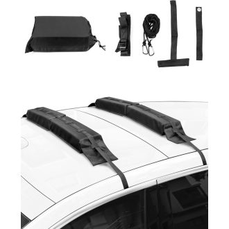   QWORK Univerzális Puha Tetőcsomagtartó Szett Kajak Szörf Kenu Sí Szállításhoz