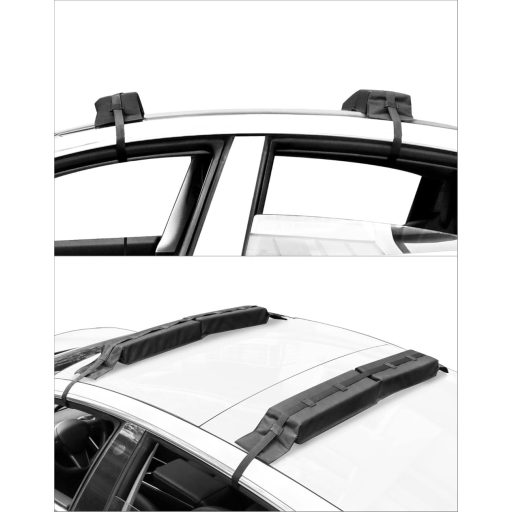 QWORK Univerzális Puha Tetőcsomagtartó Szett Kajak Szörf Kenu Sí Szállításhoz